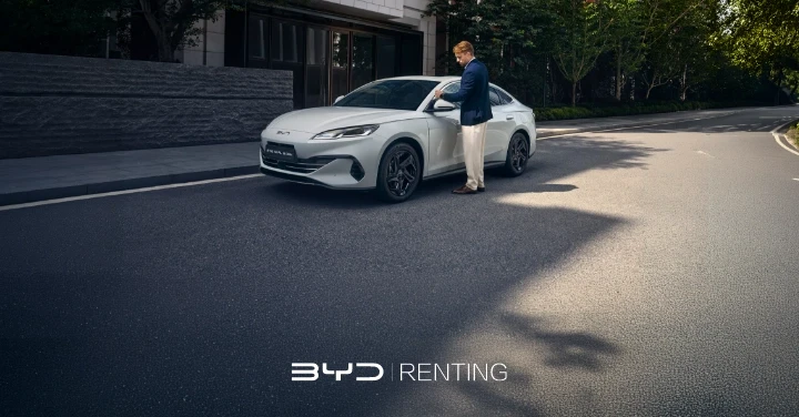 BYD Seal 6 dm-i enquadrado na LP BYD Renting