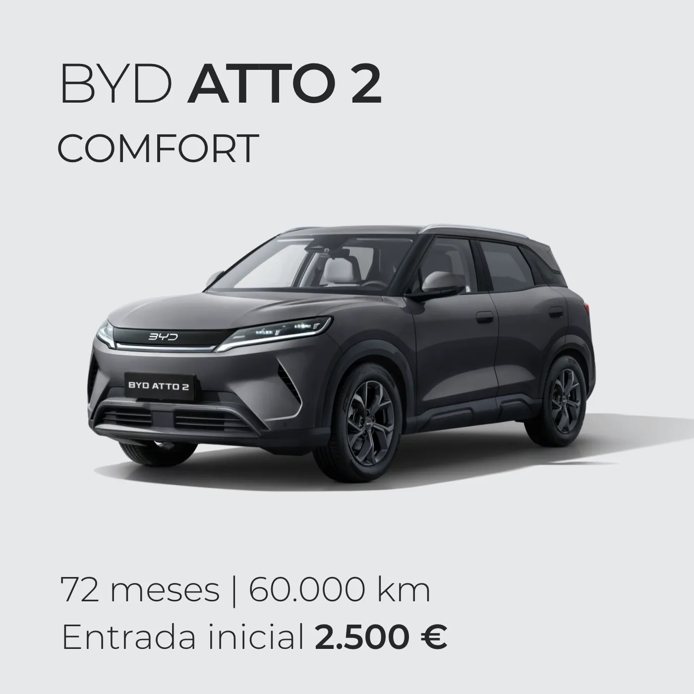 BYD ATTO 2 renting 72 meses | 60 000km