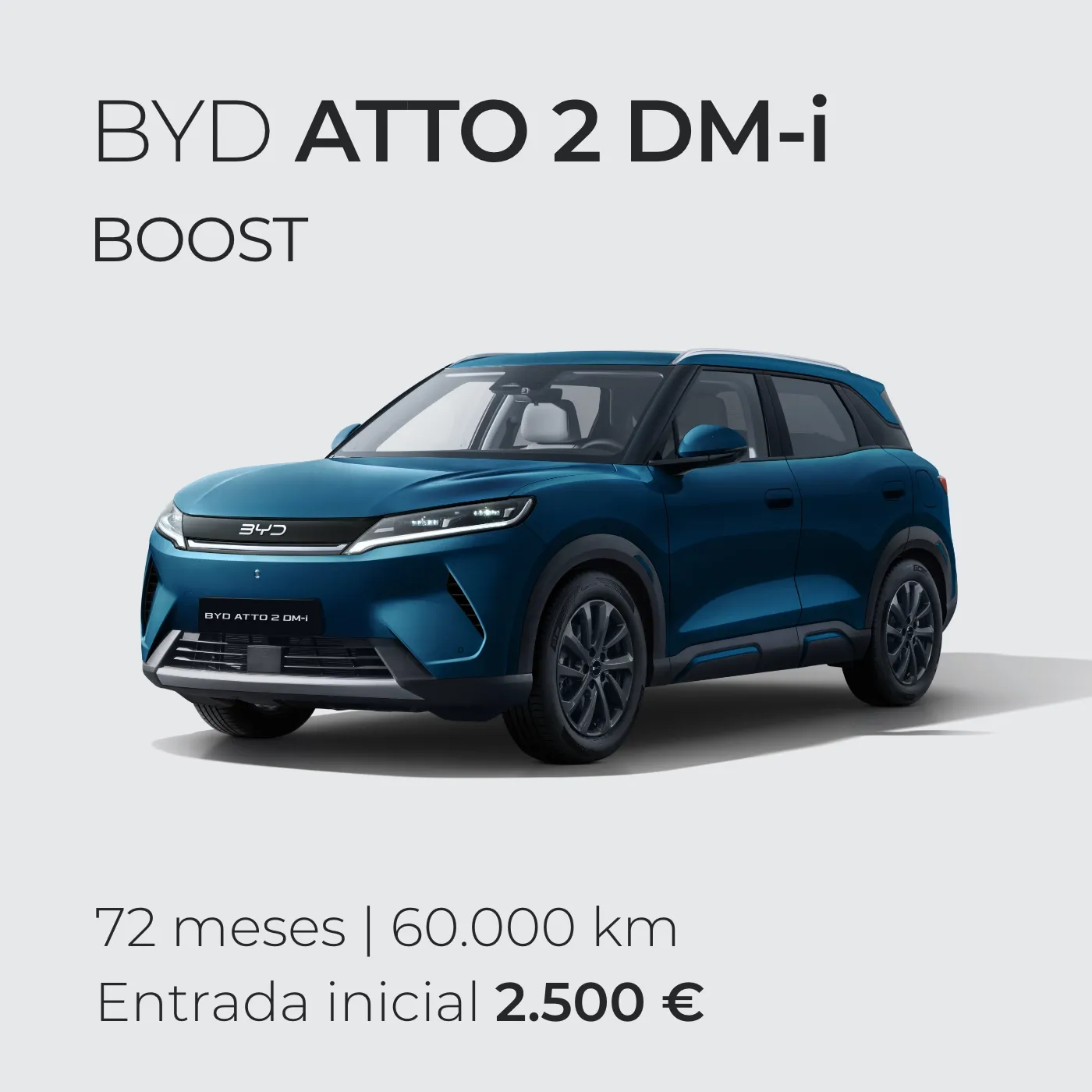 BYD ATTO 2 DM-i renting 72 meses | 60 000km com entrada inicial de 2500€