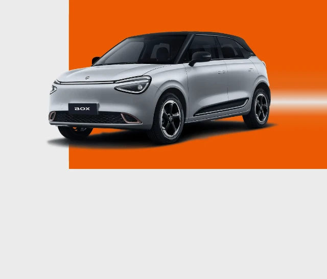 Imagem da campanha Dongfeng Box All In Days com o DONGFENG BOX branco. 