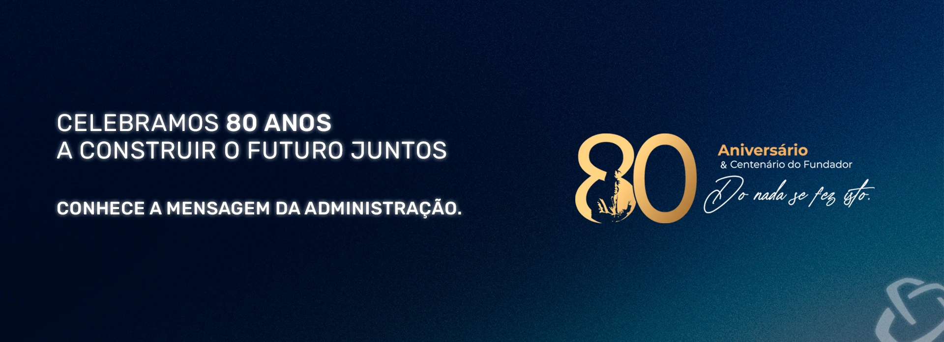 Imagem alusiva aos 80anos do grupo salvador caetano