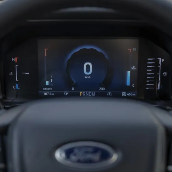 Dashboard do condutor da Ford Everest