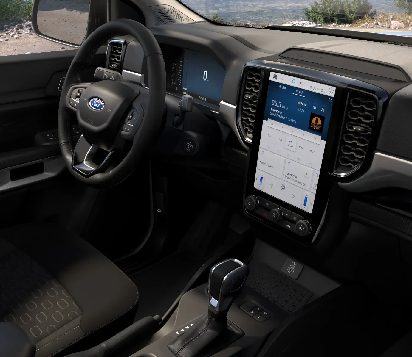 Cockpit du Ford Ranger 
