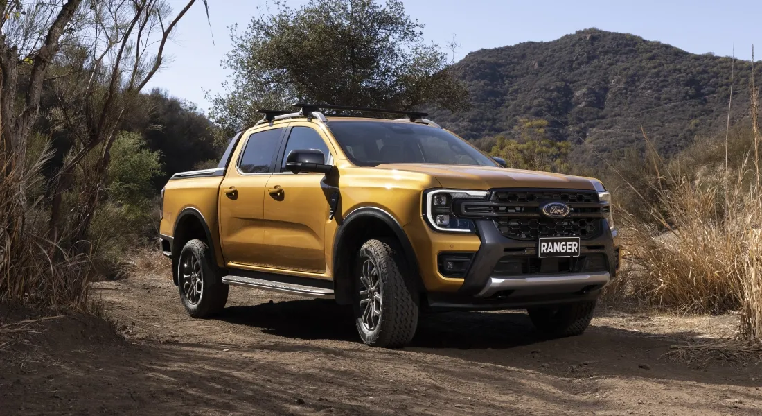 Ford Ranger in a safari environment