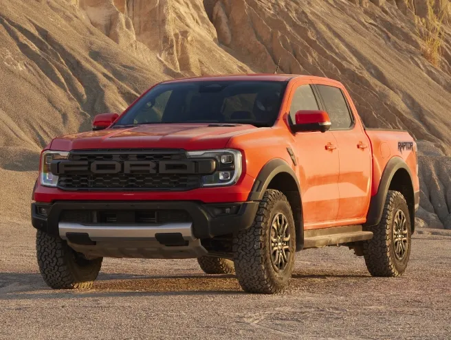 Ford Ranger Raptor in the desert