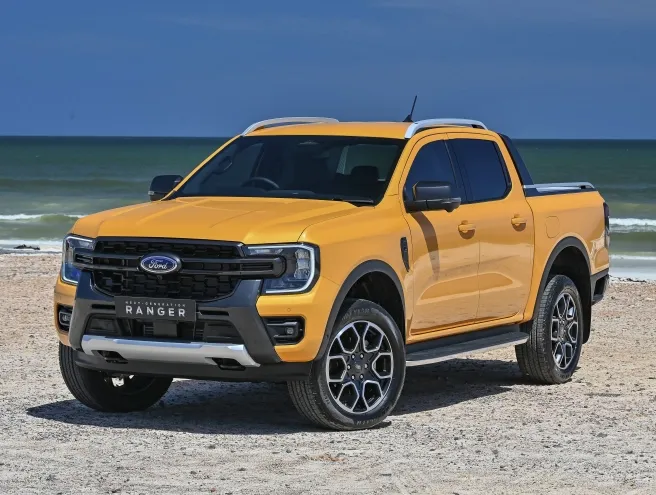 Ford Ranger Wildtrak on a beach