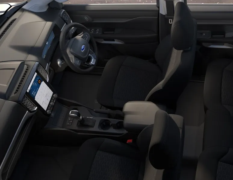 Two front seats of the Ford Ranger