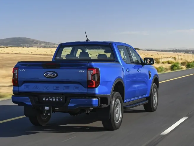 Ford Ranger driving along a road