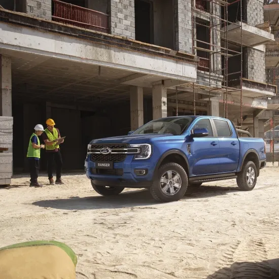 Ford Ranger in a construction site