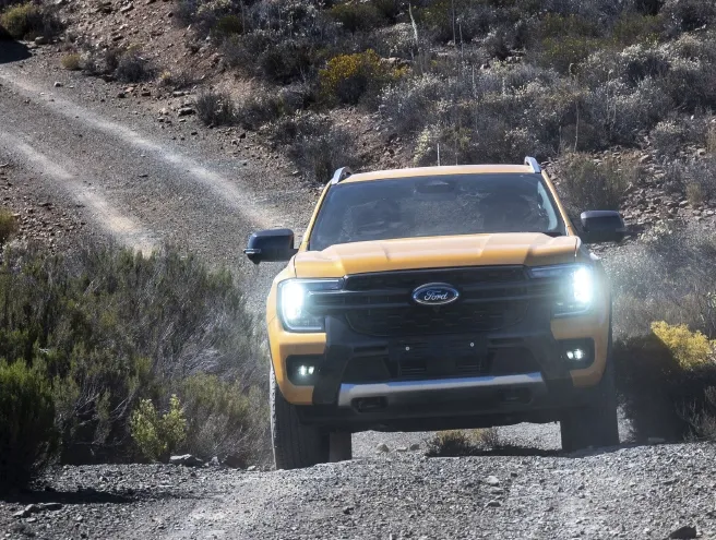 Ford Ranger on an off-road road