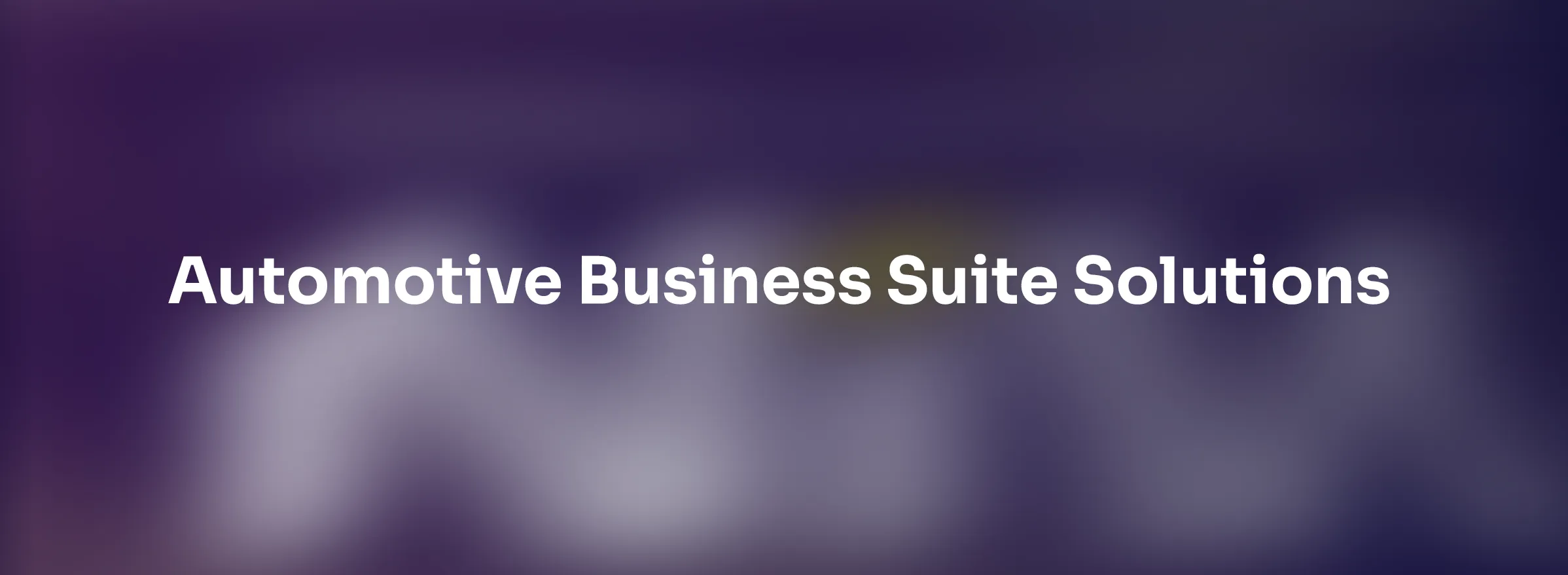 Automotive Business Suite