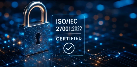 Cadeado tecnológico com o símbolo de certificado