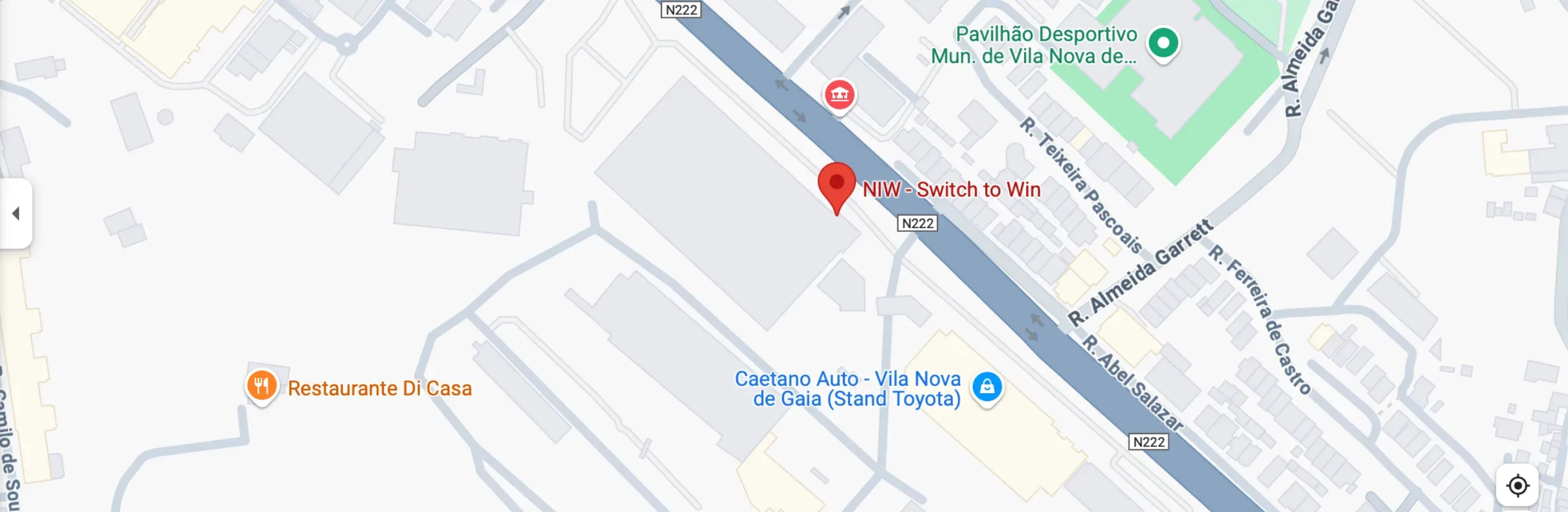 Mapa de localização NiW
