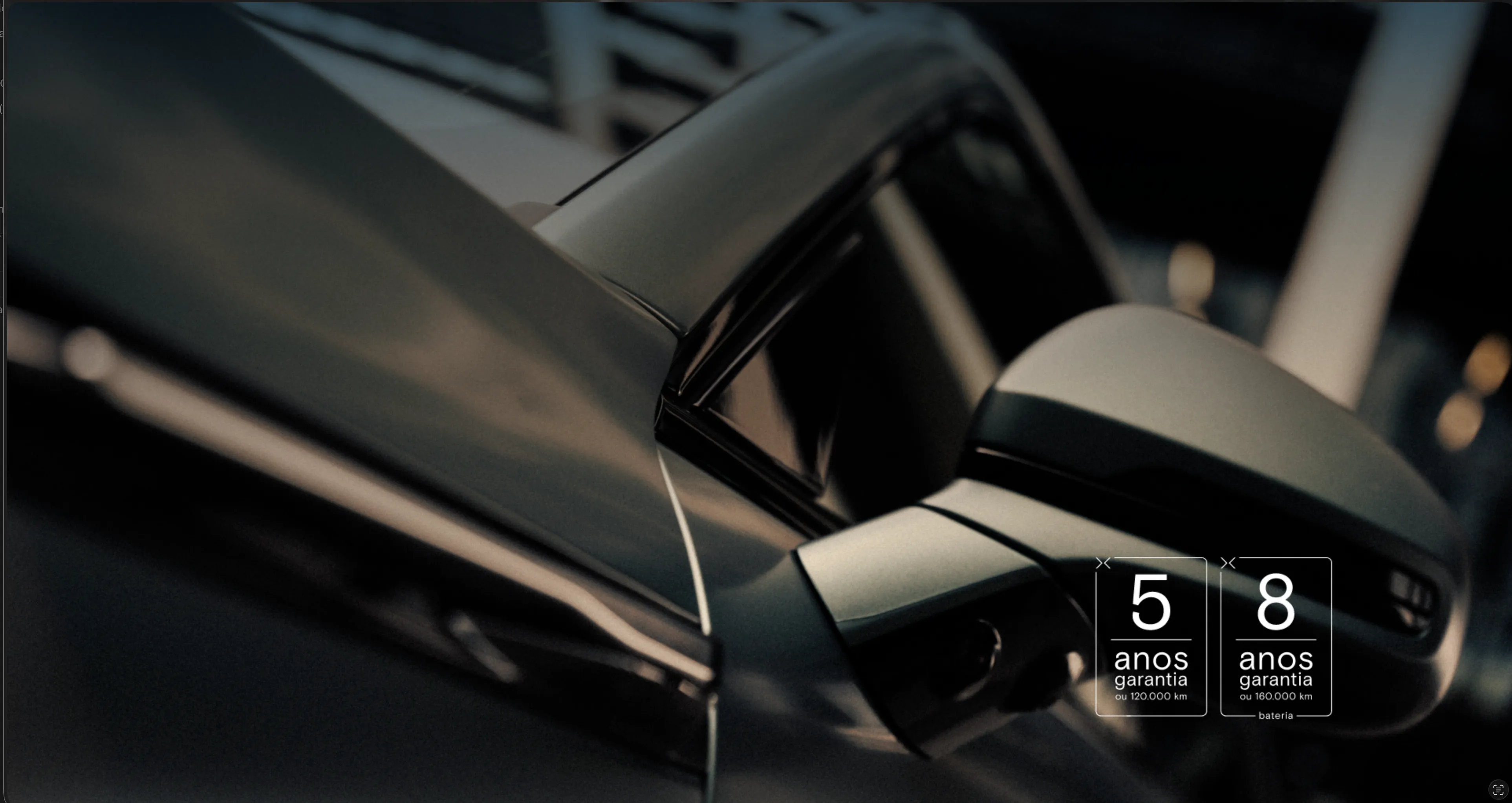 Pormenor retrovisor exterior XPENG G9.